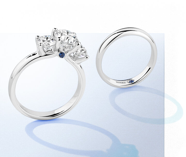 Birks blue deals engagement ring